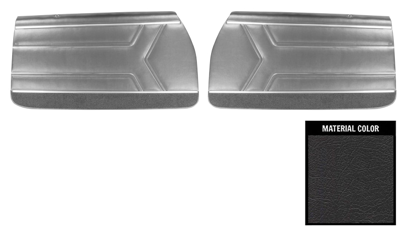 1969 PRE-ASSEMBLED INSIDE FRONT DOOR PANELS, HARDTOP AND CONVERTIBLE ...