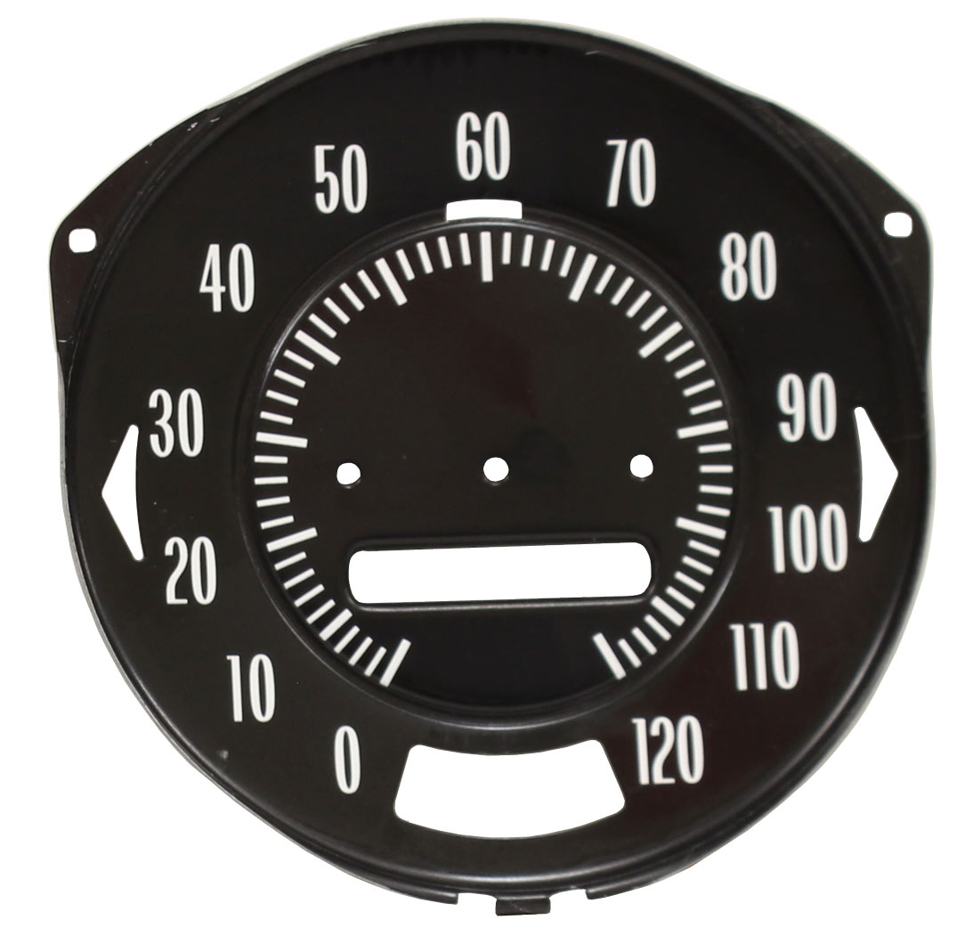 1969-72 ORIGINAL-STYLE IN-DASH TACH, 5200 RPM (REDLINE) (RE) *SEE