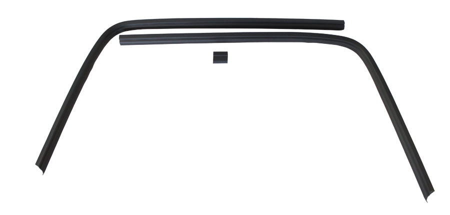 1966-1967 REAR WINDOW INNER LACE KIT, BLACK(PAINT TO MATCH) (RE)