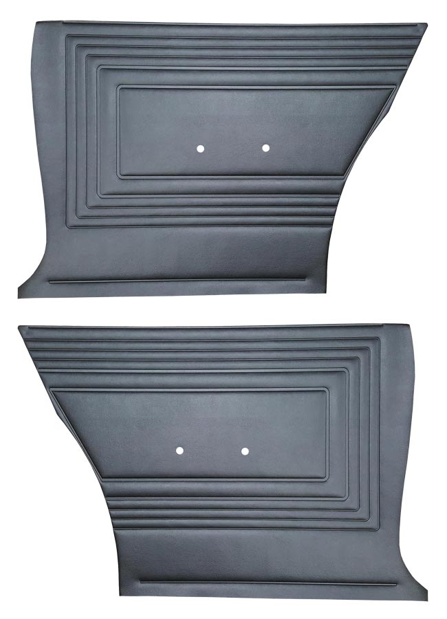 1965 REAR INSIDE QUARTER PANELS, HARDTOP AND SEDAN PR, BLACK (100G) (RE)