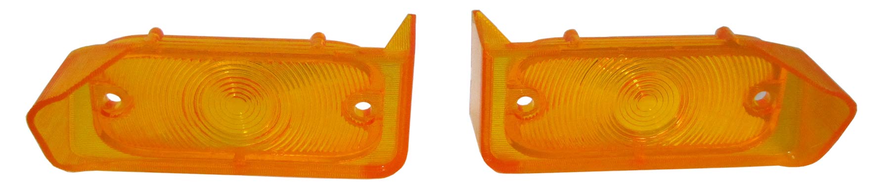 Pair Of Parking Light Lenses For 1966-1967 GTO – Turn Signal Marker Lamps, The Parts Place Inc
