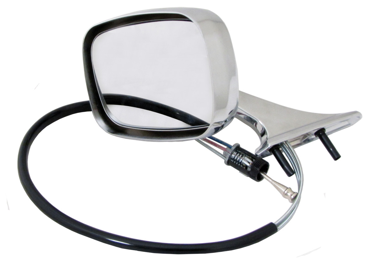 1969-72 CHROME REMOTE MIRROR, LH (DRIVER'S SIDE) (A-BODY)