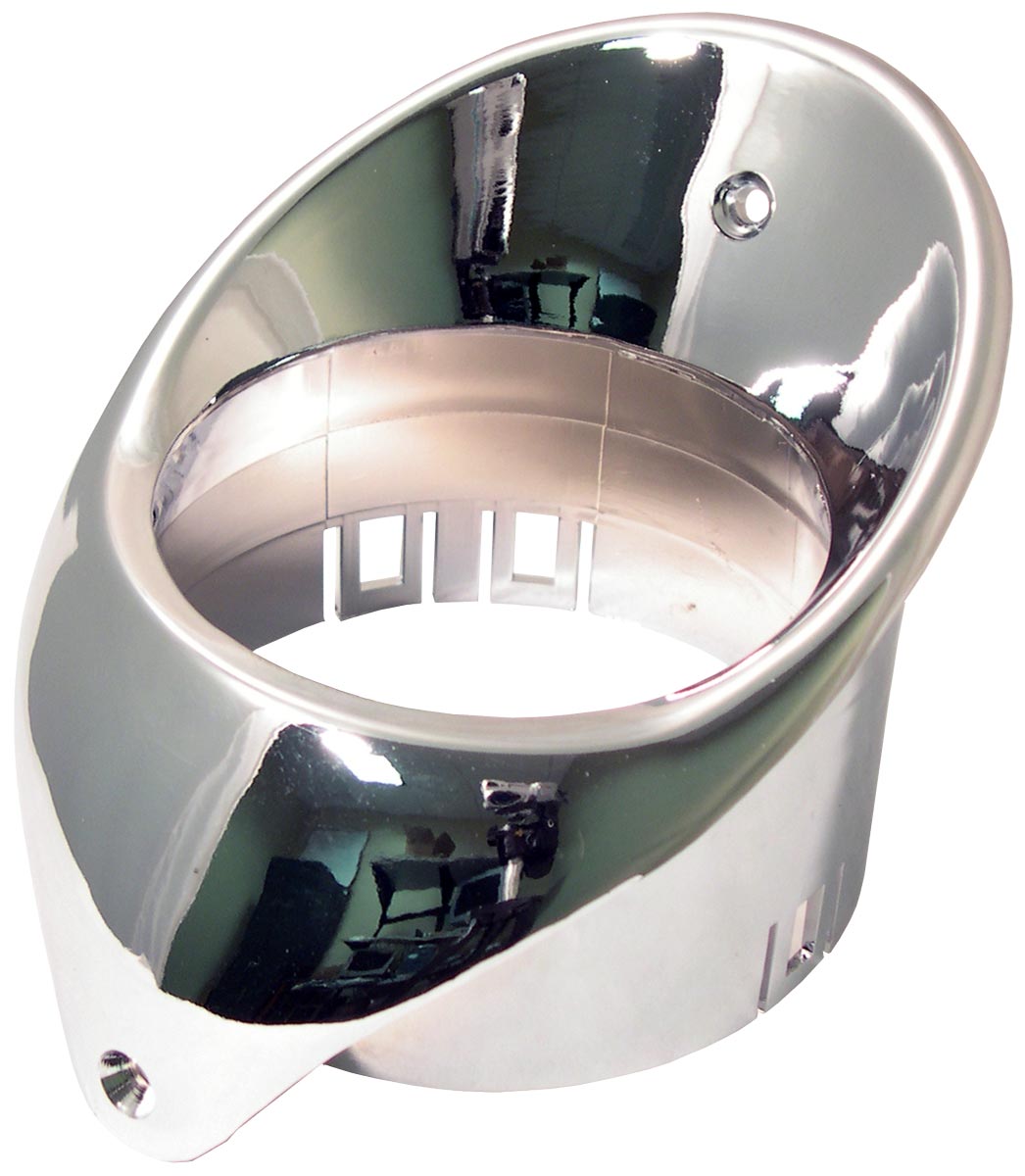 67-68 CHROME AC VENT BEZEL, EA (RE)