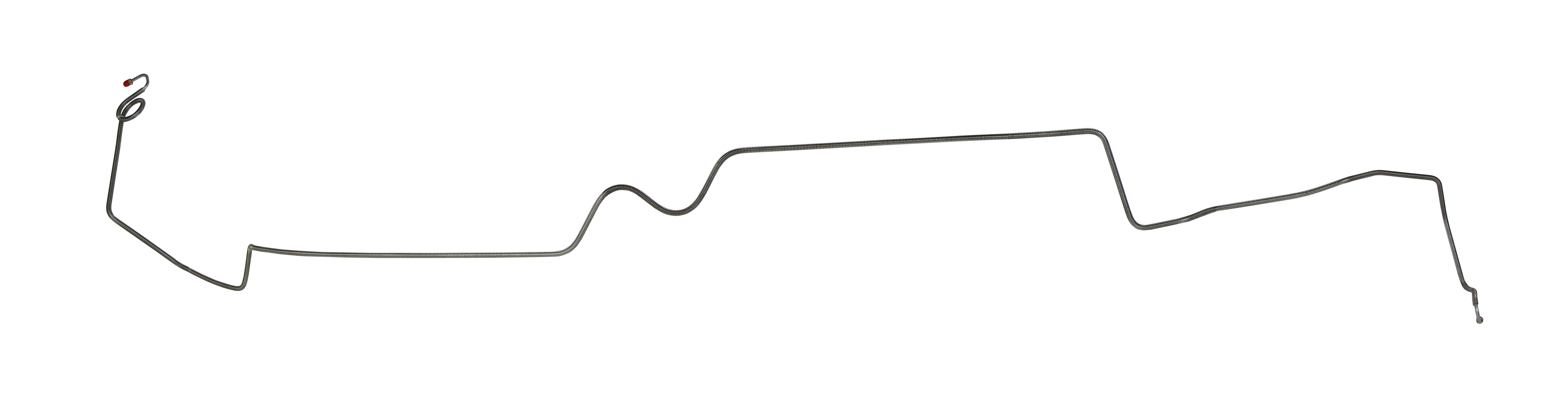 1969 FRONT TO REAR BRAKE LINE, WITH POWER, 1 PIECE STEEL (RE)
