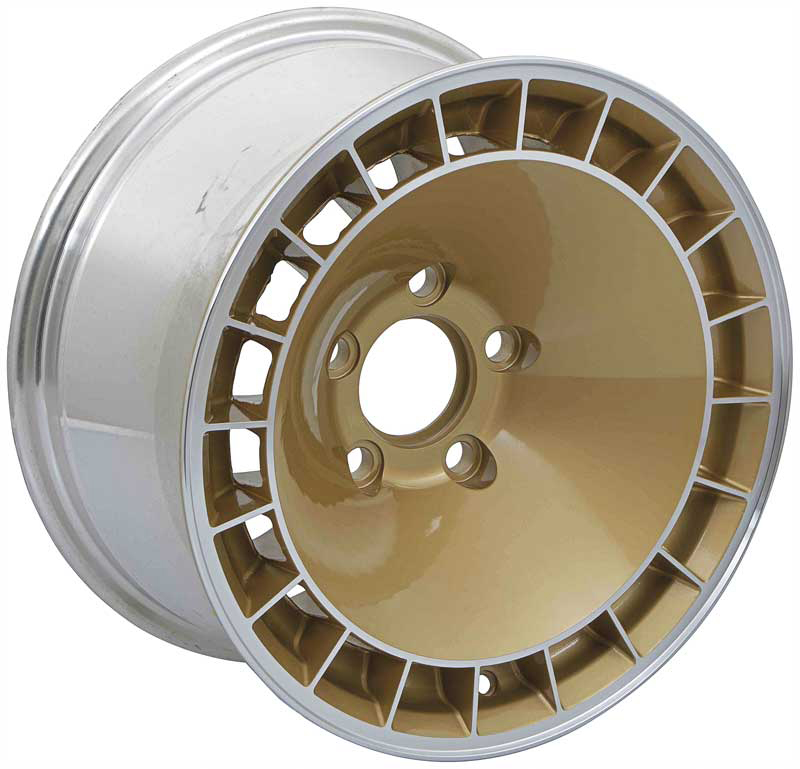 1979-81 15X8 ALUMINUM TURBO WHEEL, GOLD (RE)