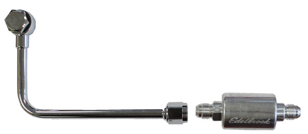 EDELBROCK PERFORMER CARB BANJO FUEL INLET LINE & FILTER (AP)