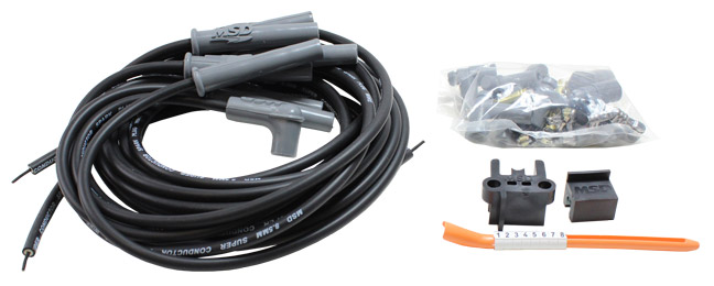 Msd 85 Mm Super Conductor Plug Wire Set All V8 Black 
