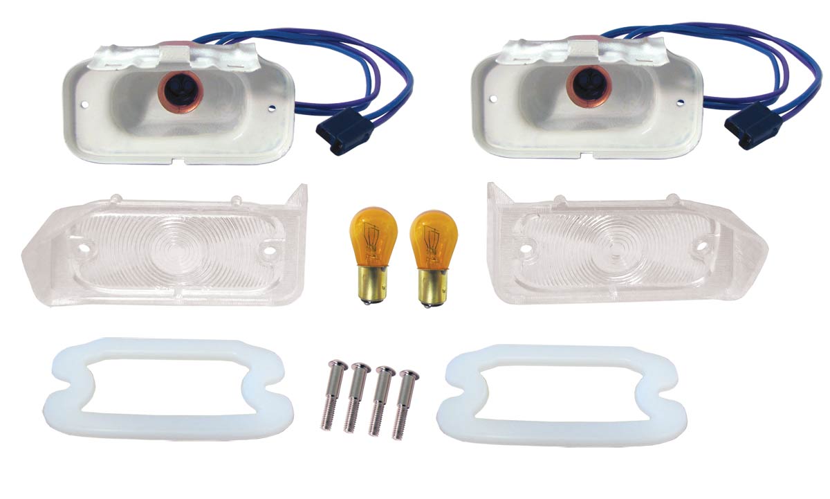 1963-1964 PARKING LAMP KIT EXCEPT GRAND PRIX, (RE)
