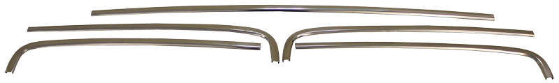 1965-66 2DR HT BONNEVILLE & CATALINA REAR WINDOW REVEAL MOLDINGS, 5 PC ...