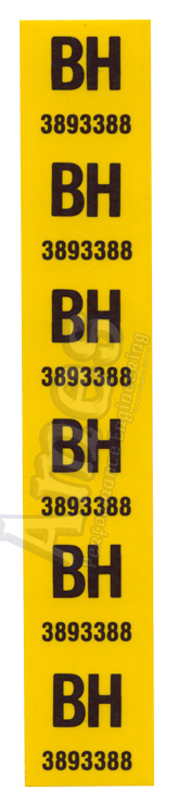 67 BEAUMONT 396 REAR SPRING DECAL