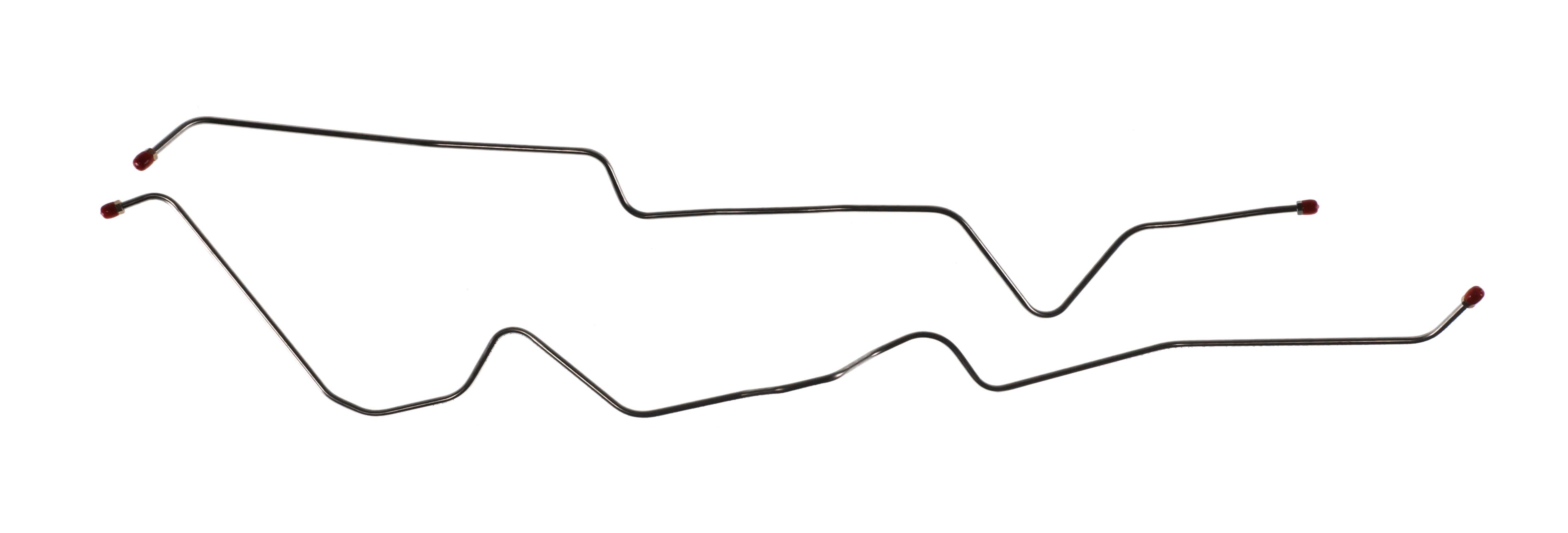 67 TURBO 400 TRANS COOLING LINES WITH HO OR RAM AIR STAINLESS STEEL