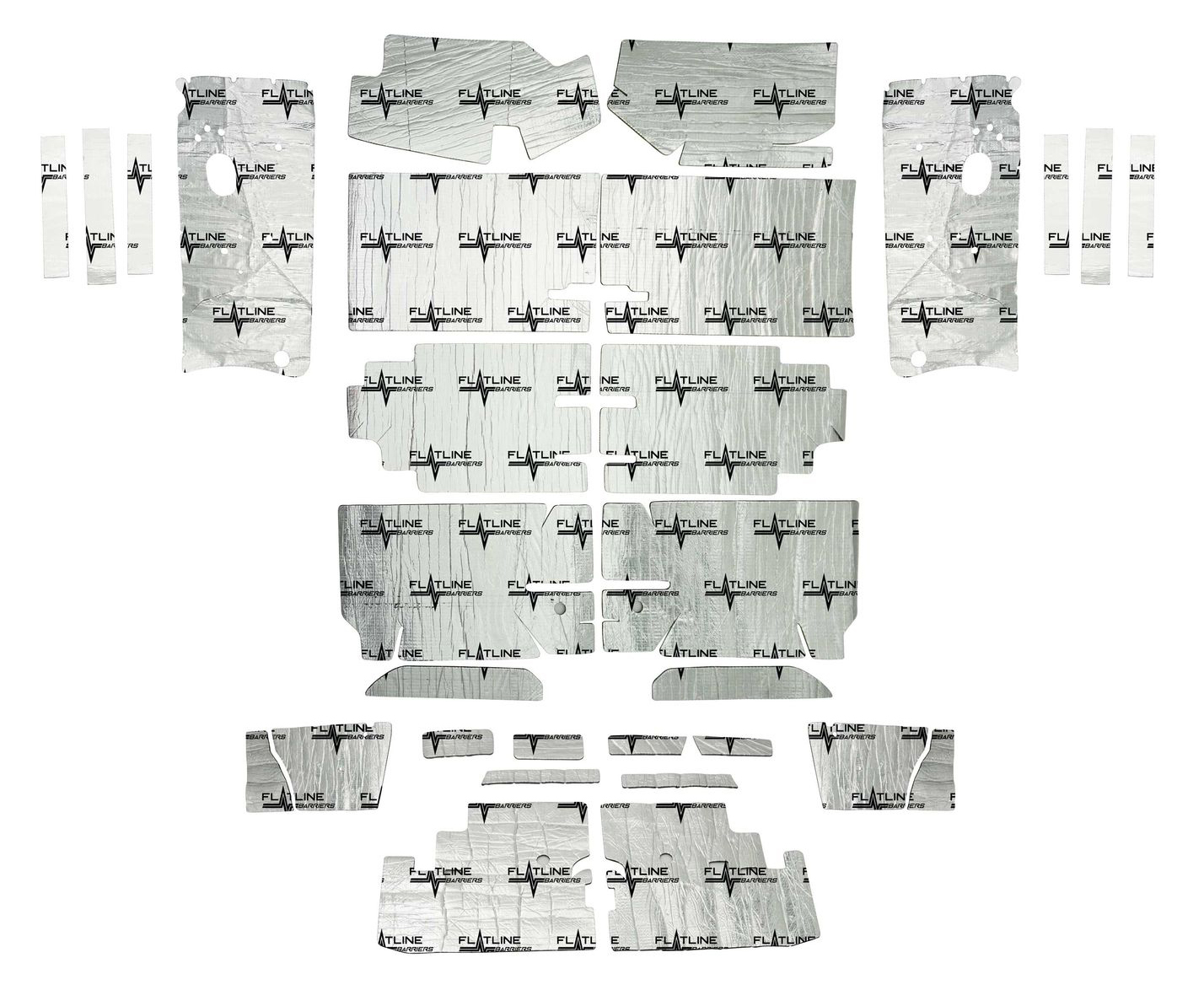 1964-67 COMPLETE INTERIOR INSULATION KIT EXCEPT CVT. (AP)