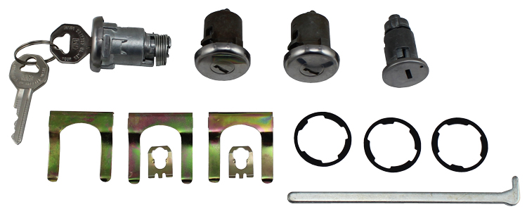 1966-67 KEYED ALIKE LOCK SET (RE) SEE DETAILS